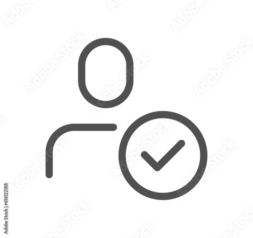 People related icon outline and linear vector.