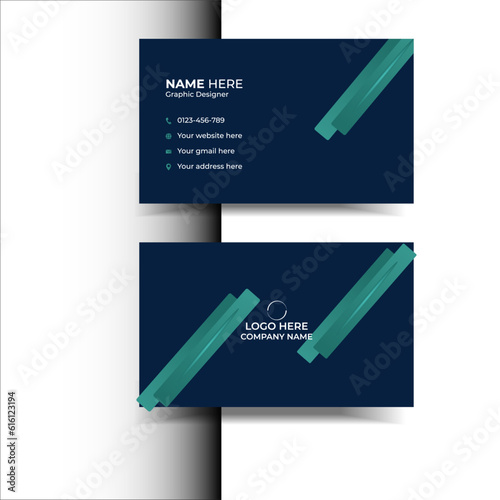 Creative business card template design photo