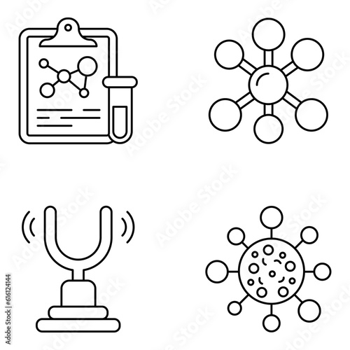 Pack of Lab Tools Flat Icons