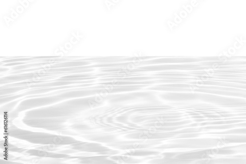 White water with ripples on the surface. Defocus blurred transparent white colored clear calm water surface  with splashes and bubbles. Water waves with shining pattern  background.