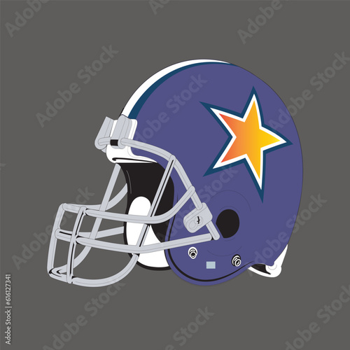 american football helmet and football