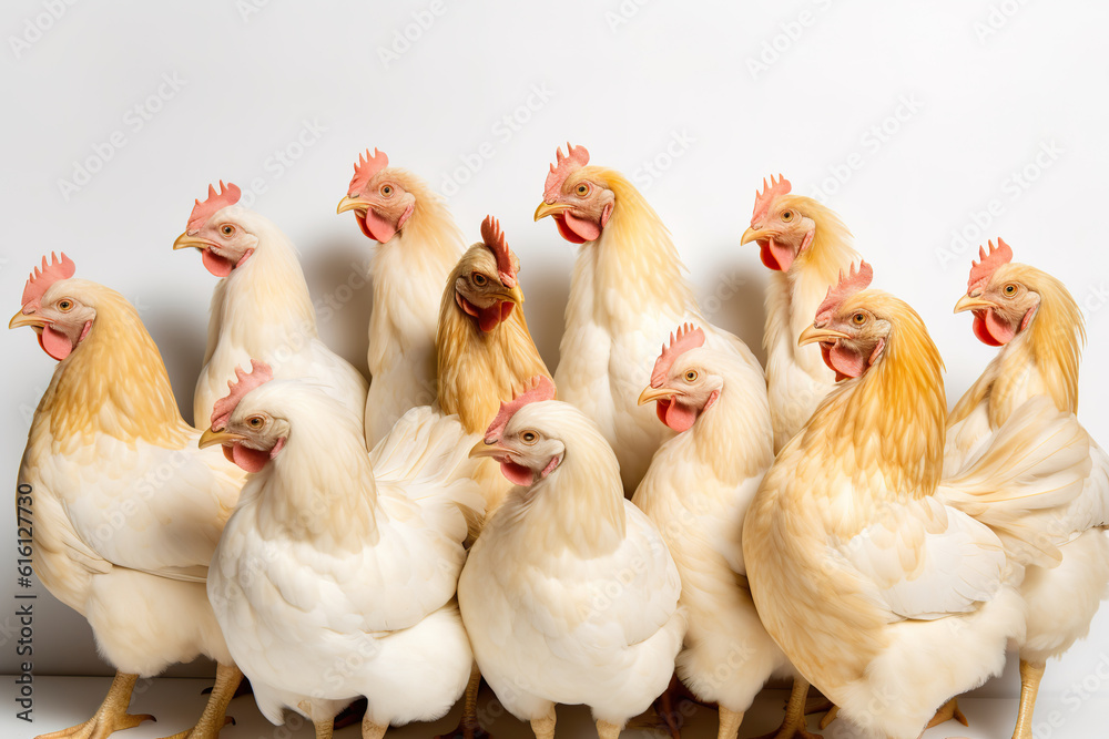 Feathered Gathering: Delightful Chickens