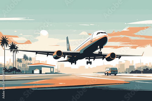 airplane at the airport