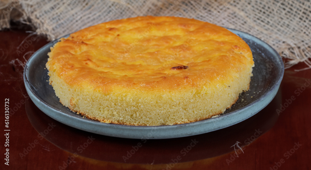 Homemade cake typical of Brazil. Made from corn, fuba or cassava. Homemade cake typical of Brazil. Made from corn, fuba or cassava.
