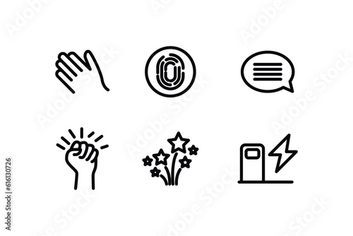 Wallpaper Mural Icons pack as Contactless payment Torontodigital.ca