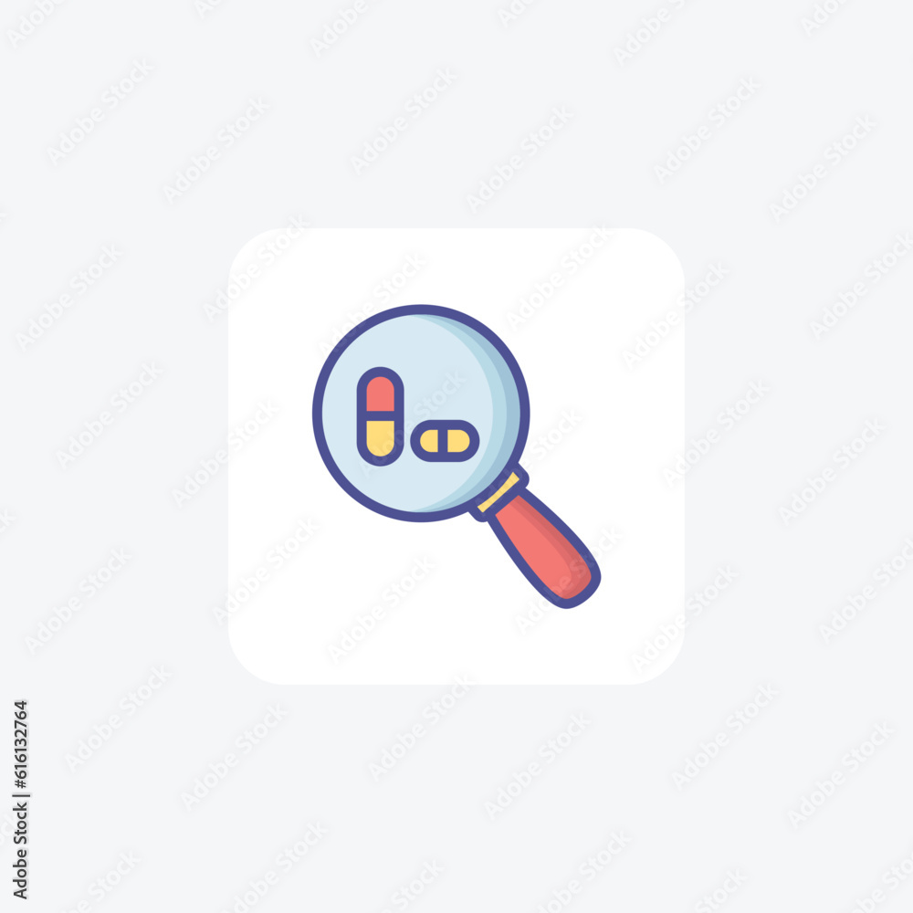 Intriguing Flat Style Magnifier 
