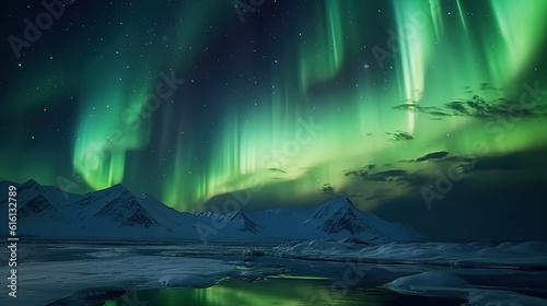 Majestic aurora borealis