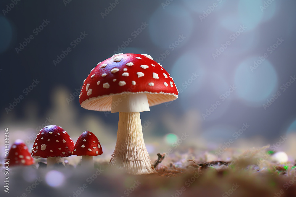 Microdosing, growing mushrooms in vitro. The concept of alternative medicine, micro-dosing and fly agaric mushrooms treatment
