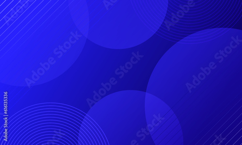 Abstract blue background with circles and lines. Suitable for wallpaper, banner, landing page