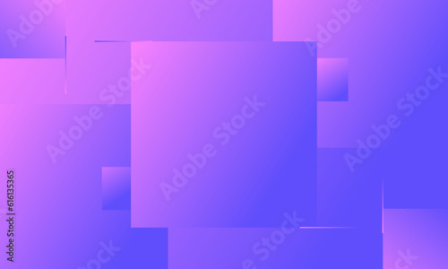 Abstract purple gradient background with overlapped square shapes