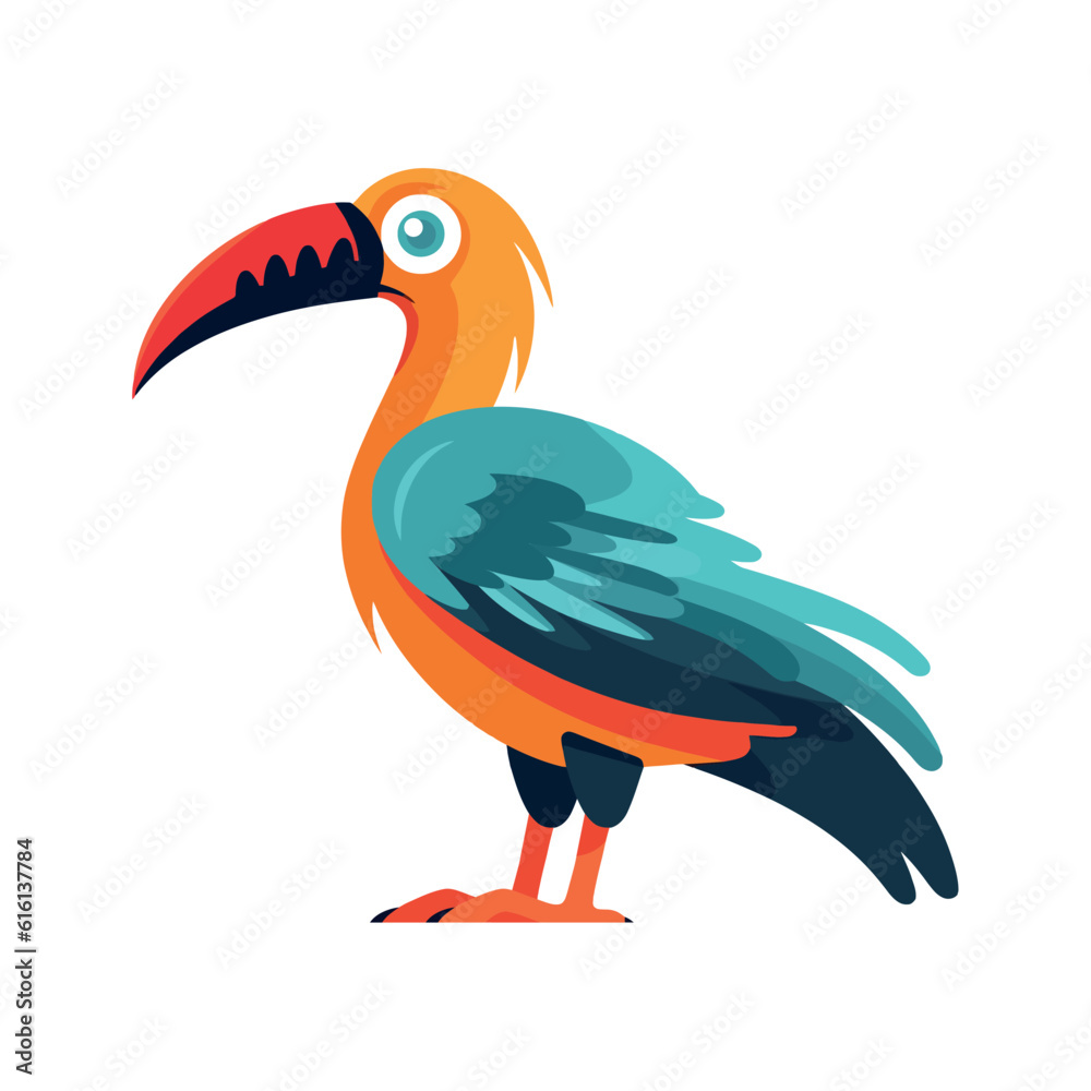Obraz premium colored toucan design