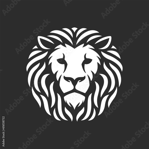 Fototapeta Naklejka Na Ścianę i Meble -  Abstract lion head logo design. Vector illustration. Stylized lion logotype.