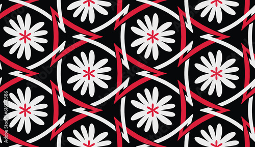 Geometric ethnic pattern seamless flower color. seamless pattern. Design for fabric,curtain,background,carpet,wallpaper,clothing,wrapping,Batik,mandalas,fabric,Vector illustration. pattern style.