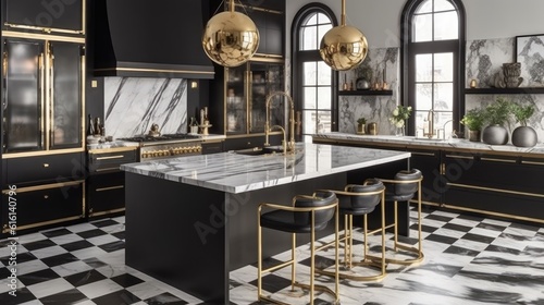 A chic modern kitchen that ...