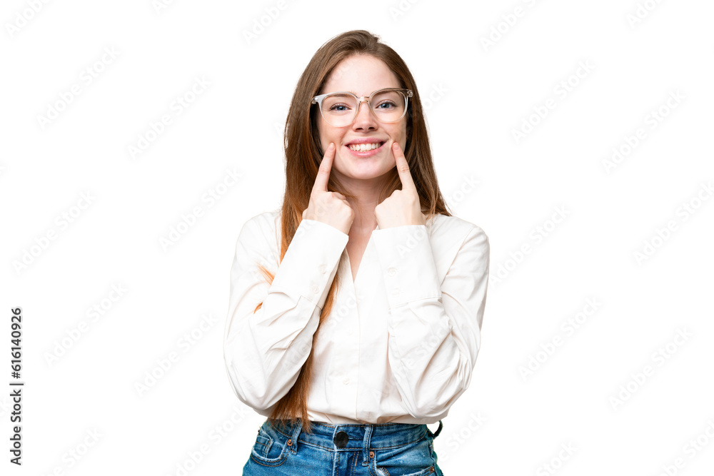 Young pretty woman over isolated chroma key background smiling with a happy and pleasant expression Young pretty woman over isolated chroma key background smiling with a happy and pleasant expression