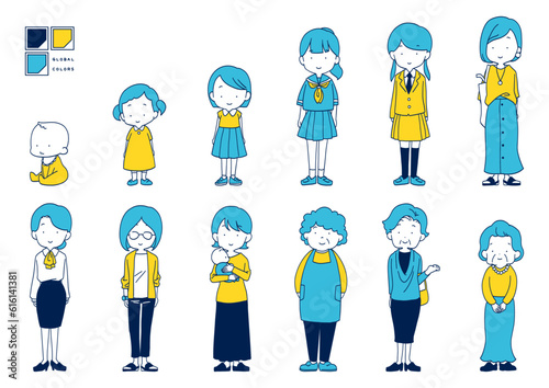 さまざまな年齢の女性