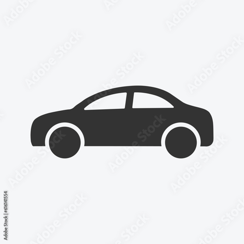 Car icon in flat style simple traffic icon. Urban  city cars and vehicles transport concept