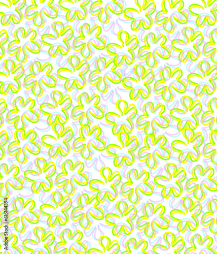 seamless hawaii pattern with flowers