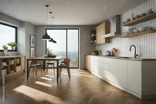 modern kitchen interior