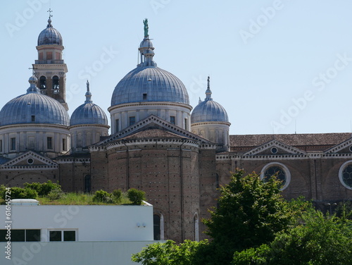 Padua, Italy: the Benedectine Abbey of St Justina (Santa Giustina) and its dome. View from the University of Padua Botanical Garden (Orto Botanico di Padova)  photo