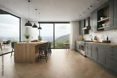 modern kitchen interior