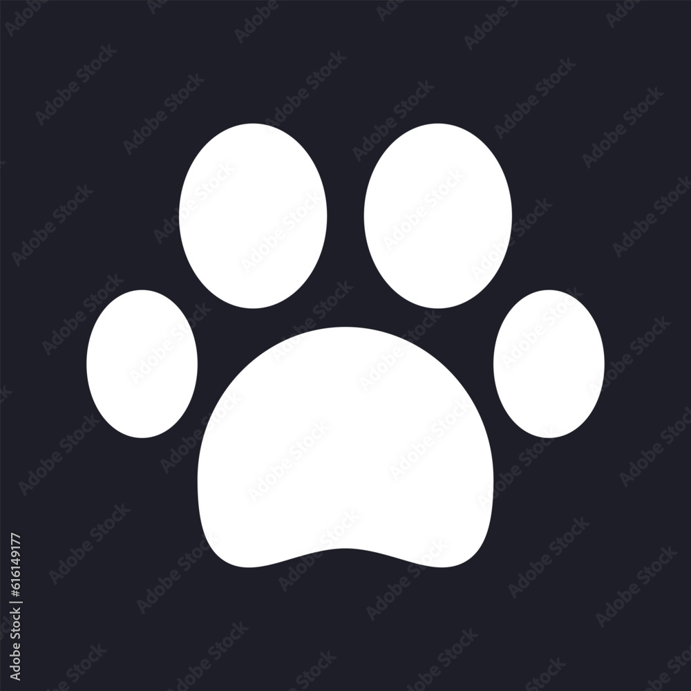 Pet friendly dark mode glyph ui icon. Public place permission. Hotel. User interface design. White silhouette symbol on black space. Solid pictogram for web, mobile. Vector isolated illustration Pet friendly dark mode glyph ui icon. Public place permission. Hotel. User interface design. White silhouette symbol on black space. Solid pictogram for web, mobile. Vector isolated illustration