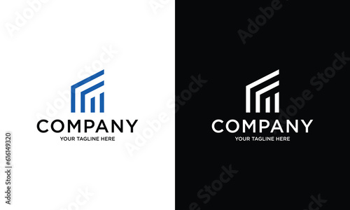 FM letter modern Logo icon. Premium Line Alphabet Monochrome Emblem. Vector graphic design template element. Graphic Symbol for Corporate Business Identity.