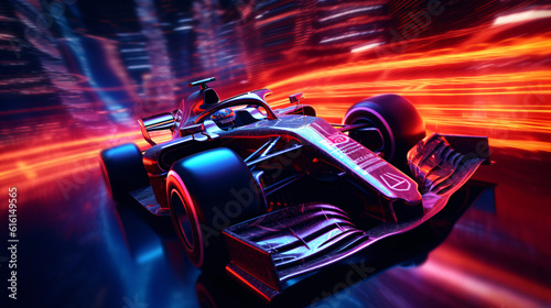 Obraz na plátně f1 race cars on track