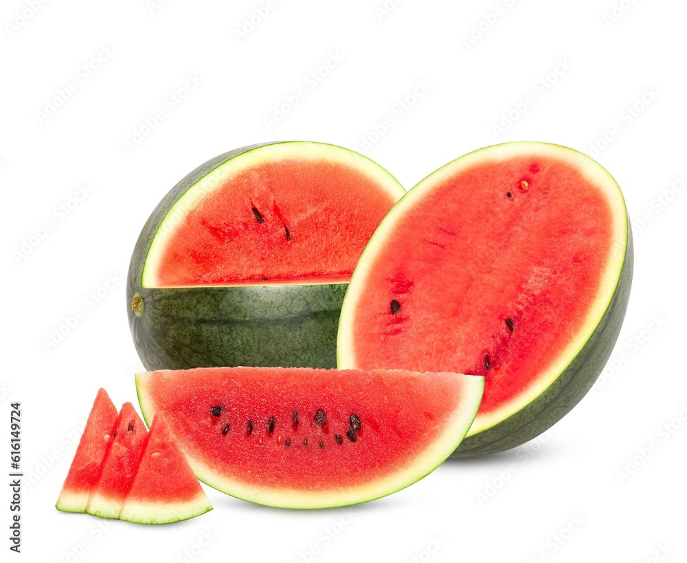 watermelon isolated on white background, clipping path, full depth of field watermelon isolated on white background, clipping path, full depth of field