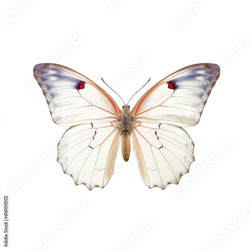 Large white butterfly - Pieris brassicae. Transparent PNG. Generative AI