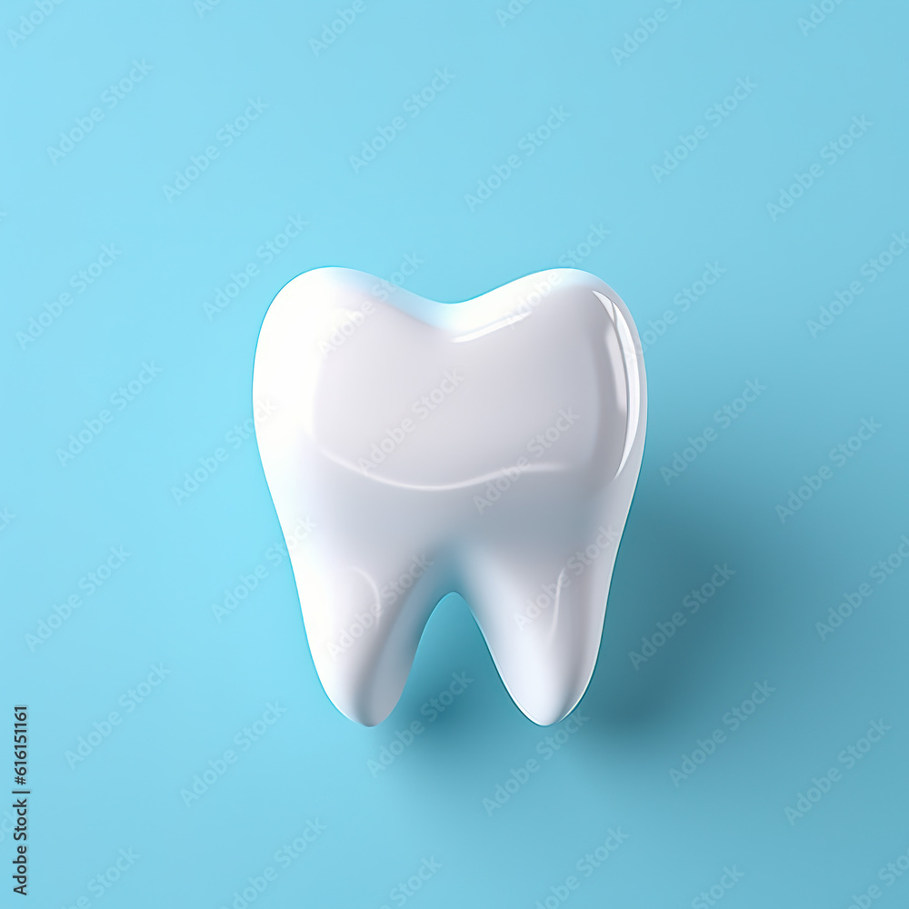 Teaching teeth tooth model. Human jaw model. Adult dental background