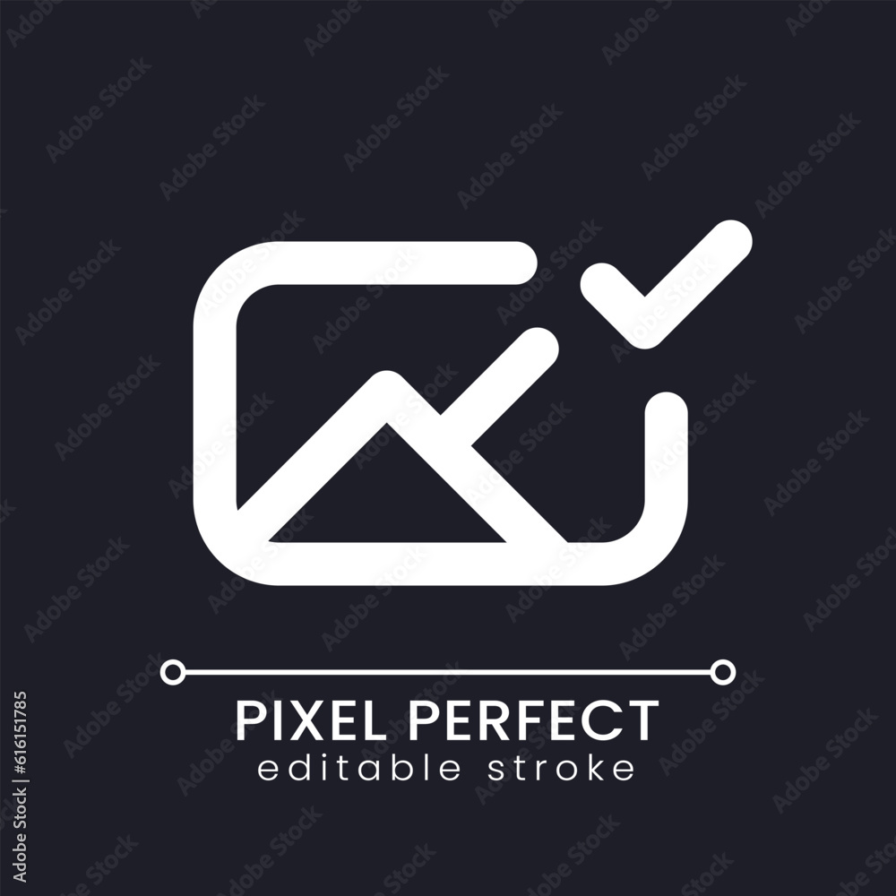 Applied photo file pixel perfect white linear ui icon for dark theme ...