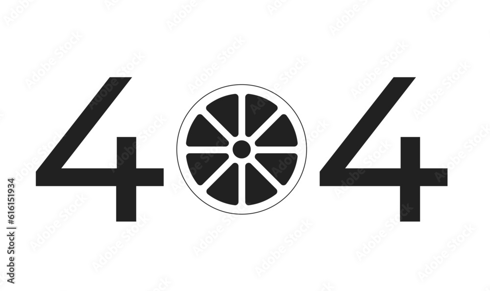 Citrus fruit slice black white error 404 flash message. Pampelmuse. Summertime. Monochrome empty state ui design. Page not found popup cartoon image. Vector flat outline illustration concept Citrus fruit slice black white error 404 flash message. Pampelmuse. Summertime. Monochrome empty state ui design. Page not found popup cartoon image. Vector flat outline illustration concept