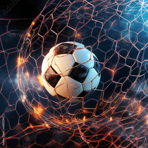 Soccer Goal. Generative AI.