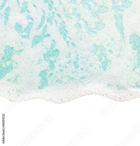 Ocean blue wave with white foam isolated on transparent background. PNG photo for your design © Oleandra9