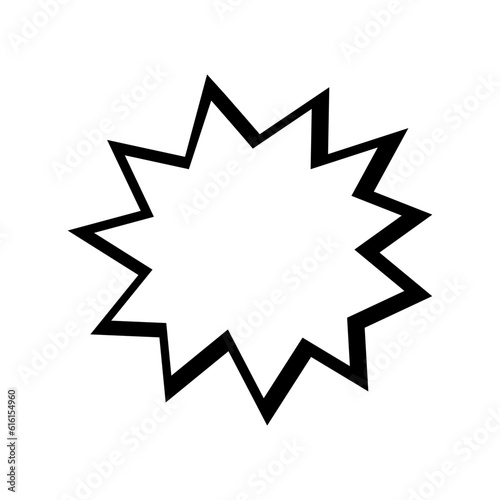 Speech bubble for comics. Words balloon vector illustration. Comic text cloud. Hand-drawn banner