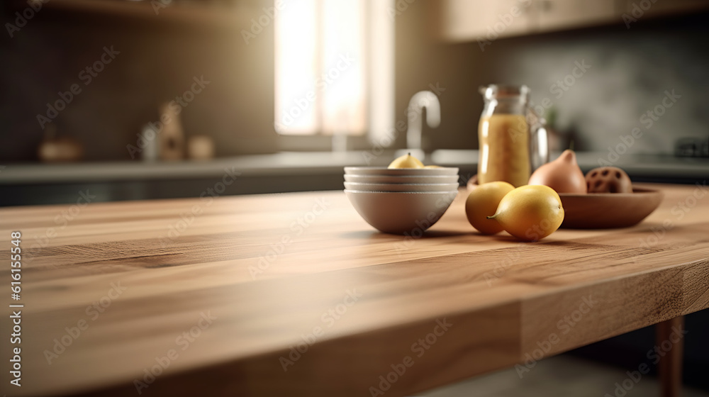 Empty table top for product display Empty table top for product display