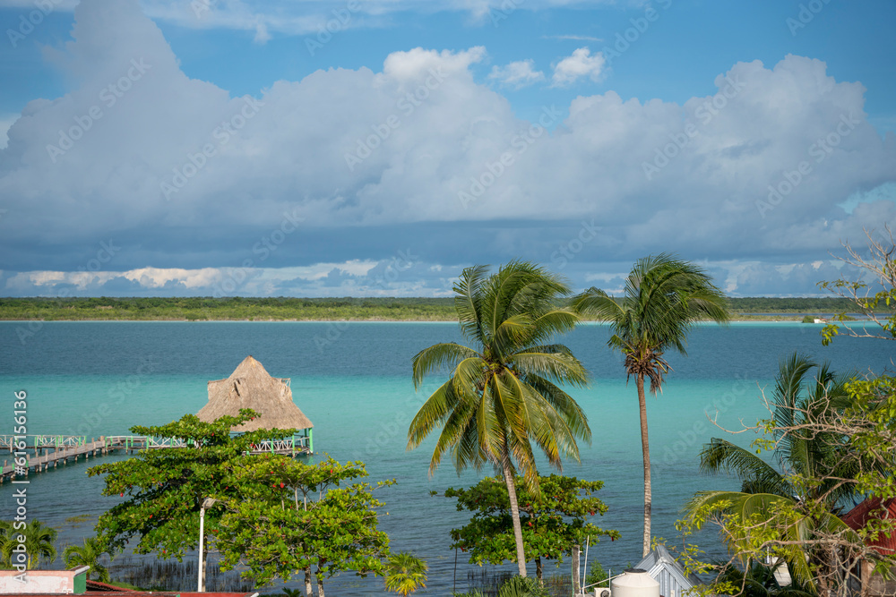 Naklejka premium Bacalar - Laguna 