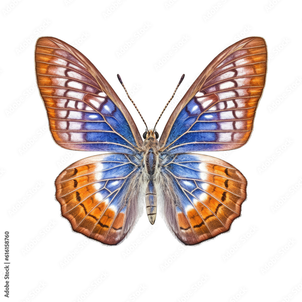 Western pygmy blue butterfly -  Brephidium exile. Transparent PNG. Generative AI