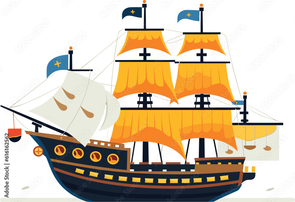 Φωτογραφία Ocean Voyage: Exploring the Maritime Industry on a Nautical Vessel, Explore a cartoon boat sailing on the sea, a maritime journey awaits