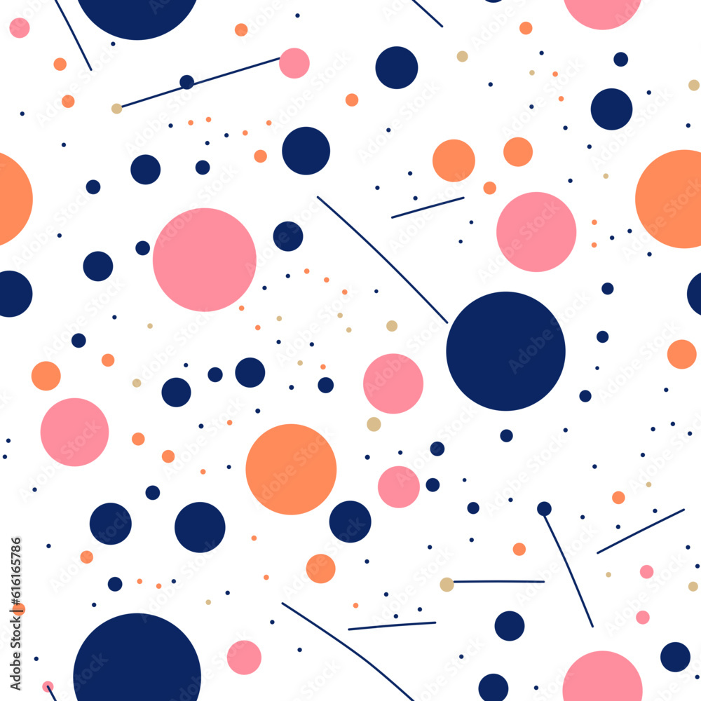 seamless pattern with circles seamless pattern with circles