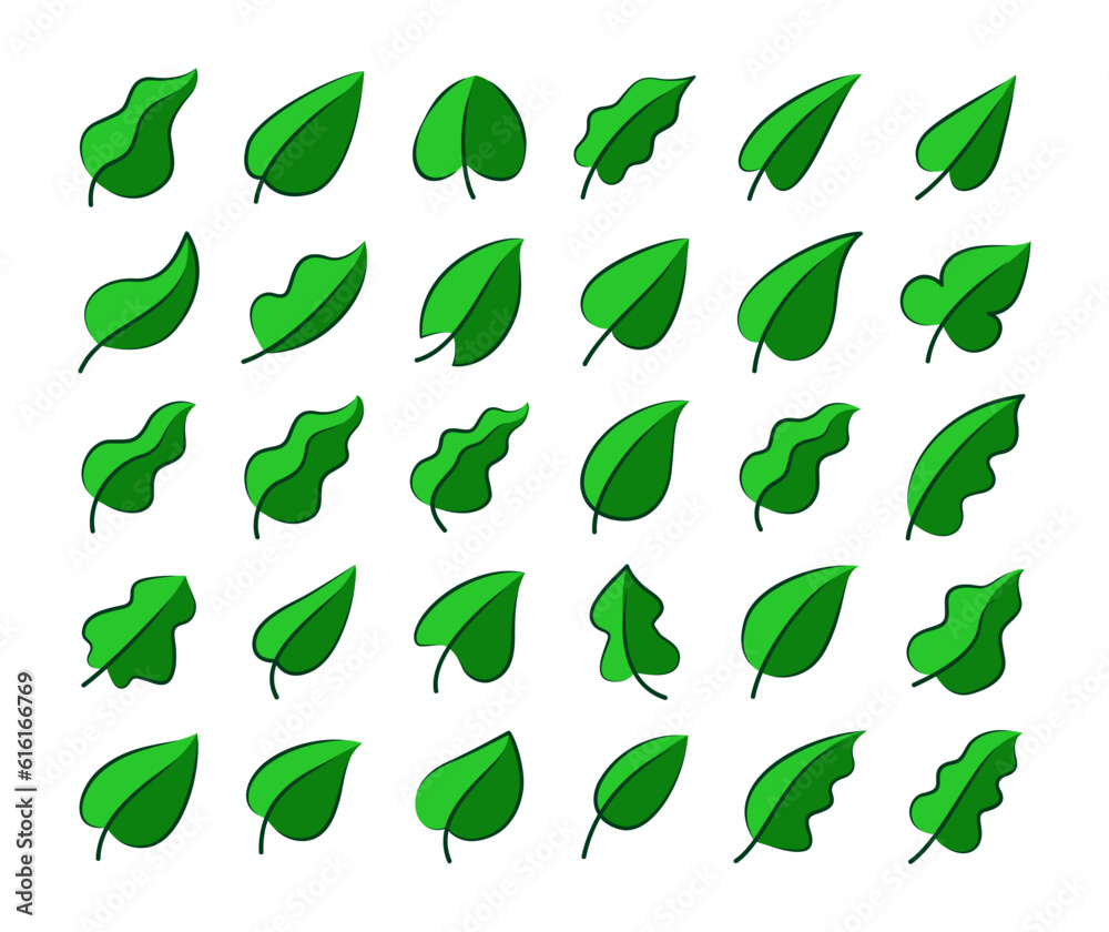 Green Leaf Vector Collection Green Leaf Vector Collection