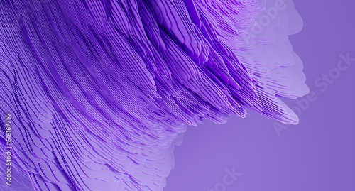 Fototapeta Naklejka Na Ścianę i Meble -  3d render of colorful deatailed shape. Dynamic futuristic background.