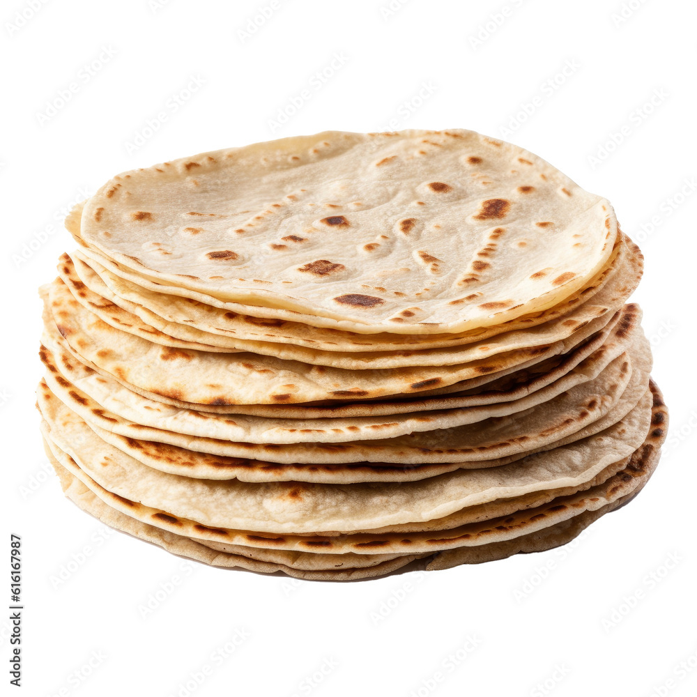 Stack of pancakes on a white background Stack of pancakes on a white background