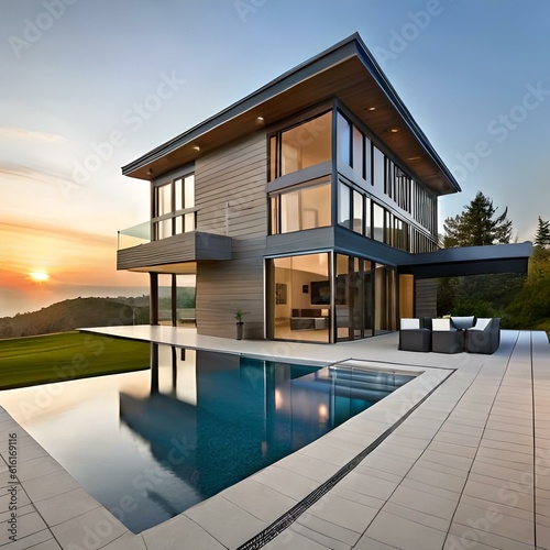 modern house with pool © Sana