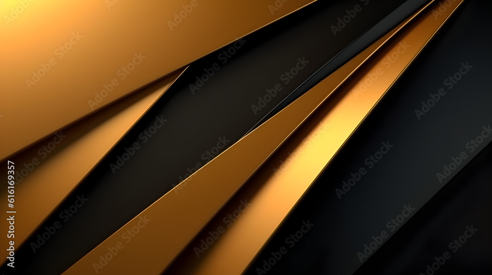 Abstract background geometric black and gold shiny. Abstract background geometric black and gold shiny.