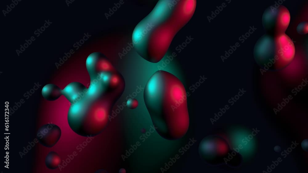 3d render of a liquid shape blob spheres in blue and red shades seamless infinite loop artistic background 3d render of a liquid shape blob spheres in blue and red shades seamless infinite loop artistic background