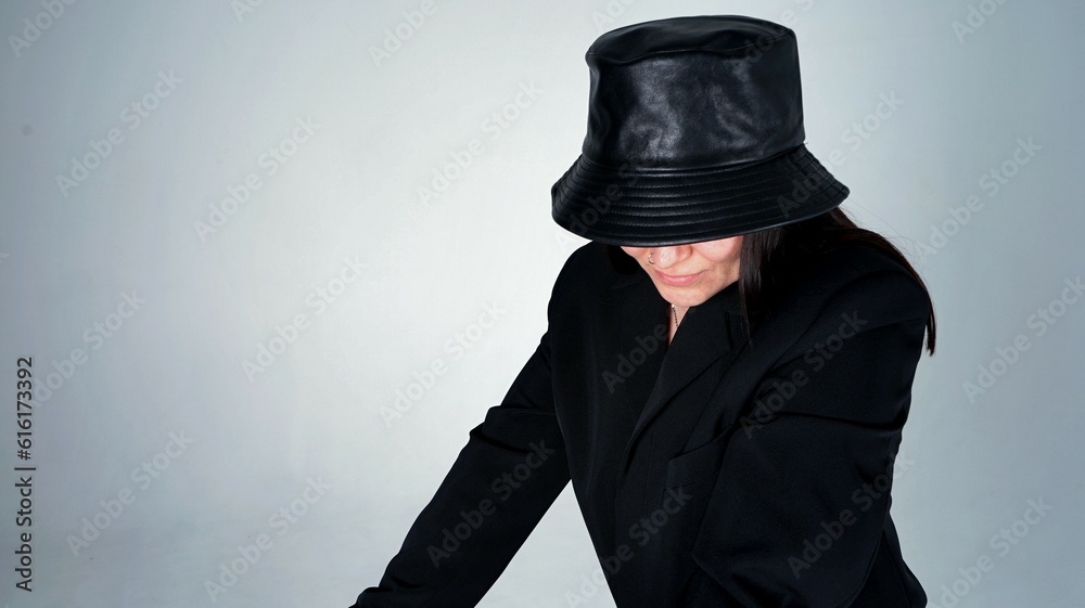 model in black hat model in black hat