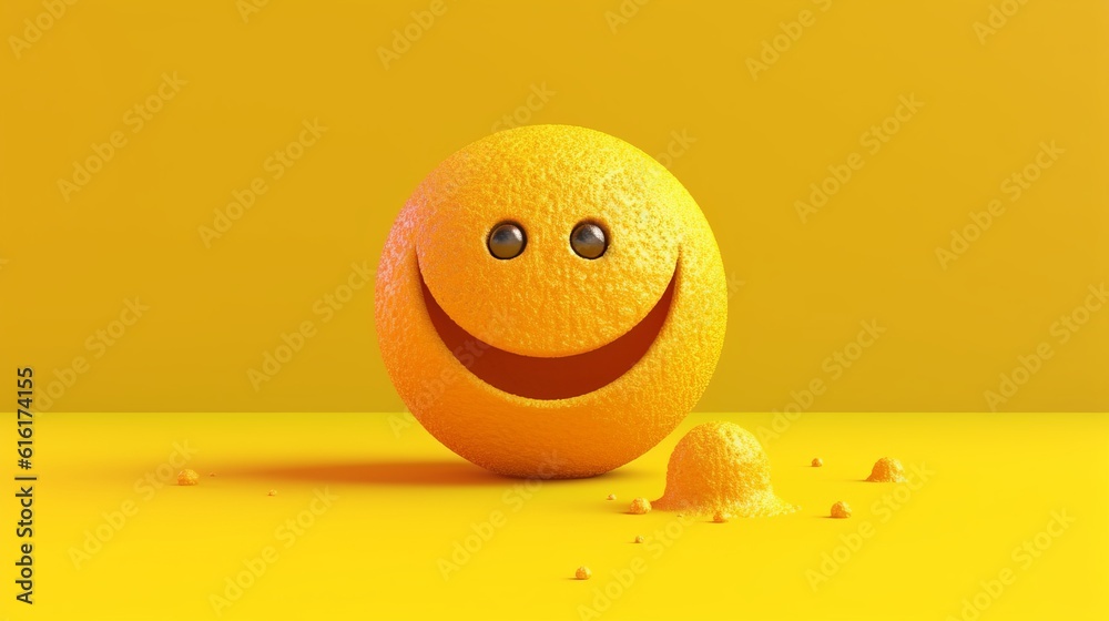 Smiley Listen Music emoji features a yellow face with eyes, wearing