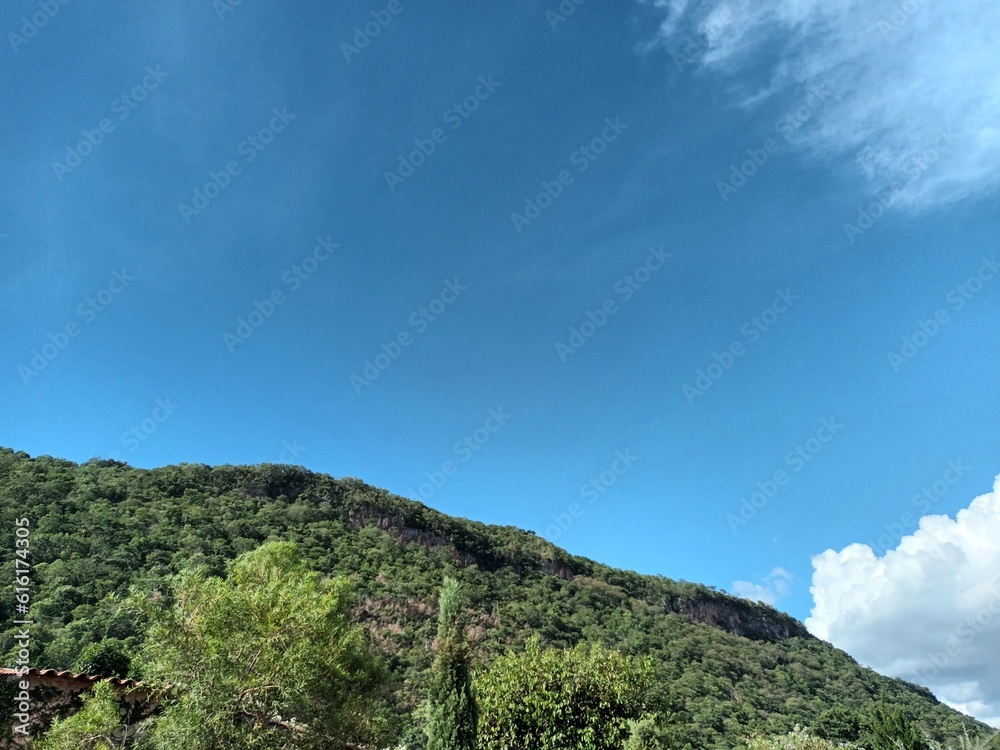 clouds over the mountain